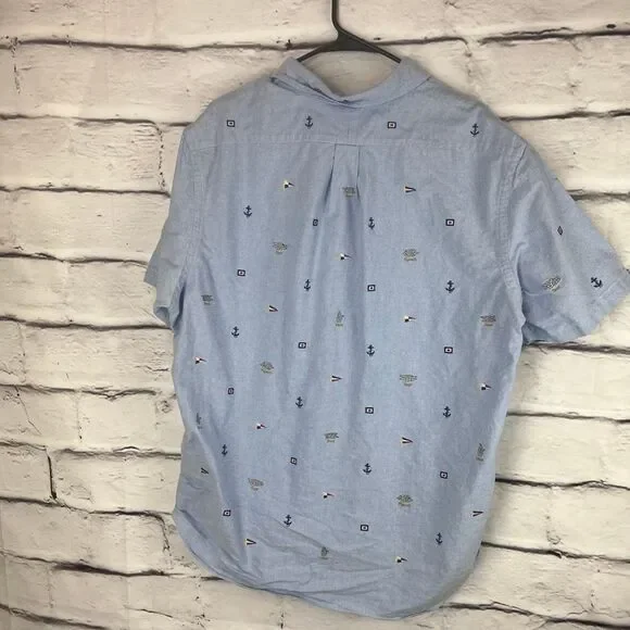 Ralph Lauren Classic Fit Nautical Print Button Down Shirt XXL - Picture 9 of 9